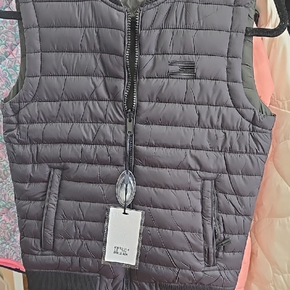 Kids Black Quilted Vest